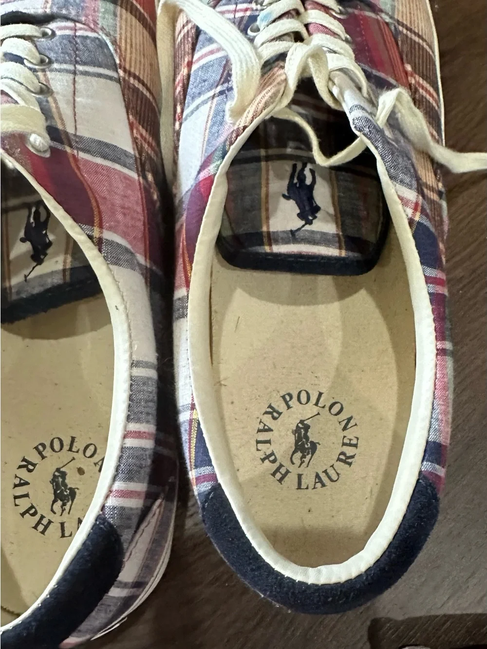 Polo Ralph Lauren Thorton III Mens Shoes 13 D Multicolor Plaid